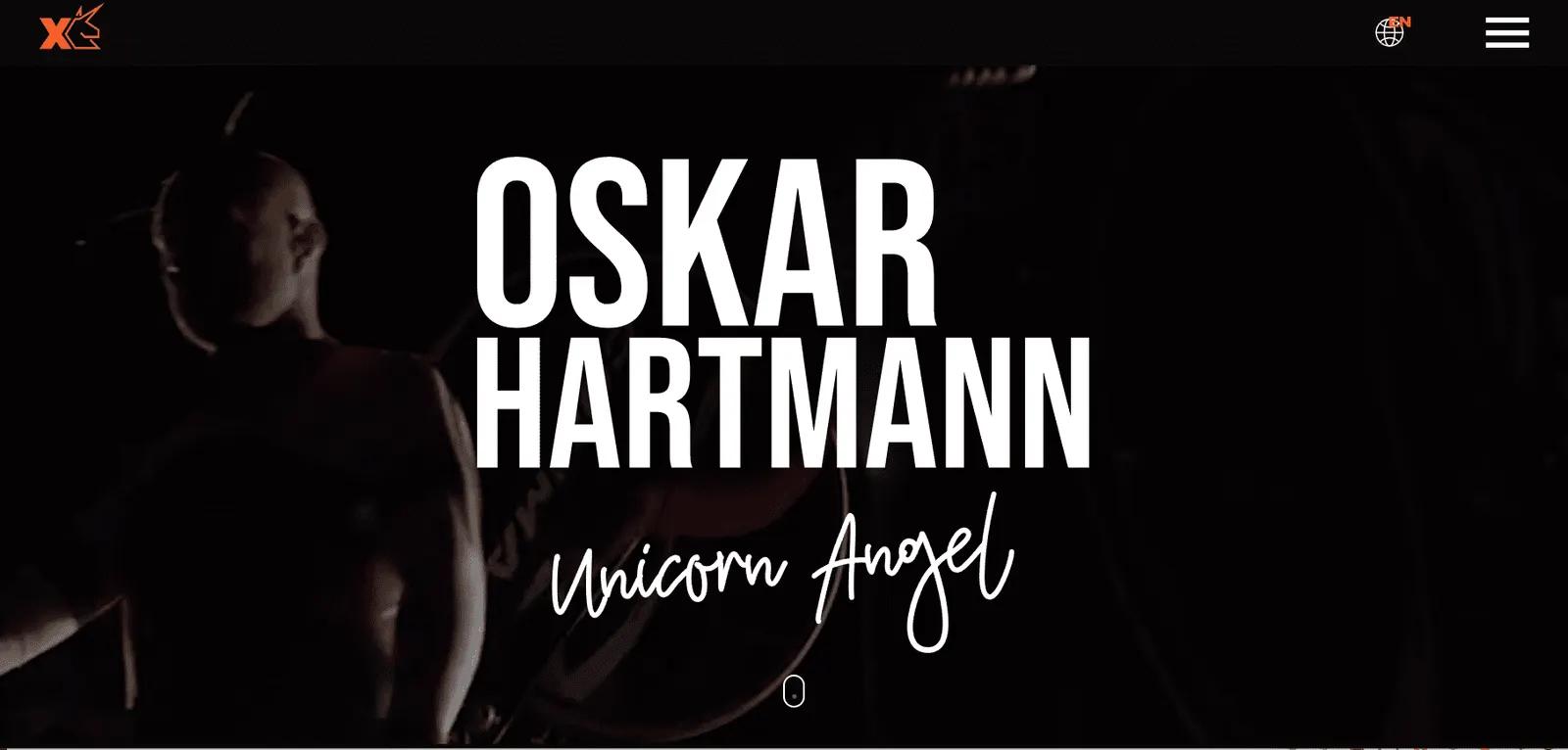 Oskar Hartmann — Лаконичная визитка личного бренда